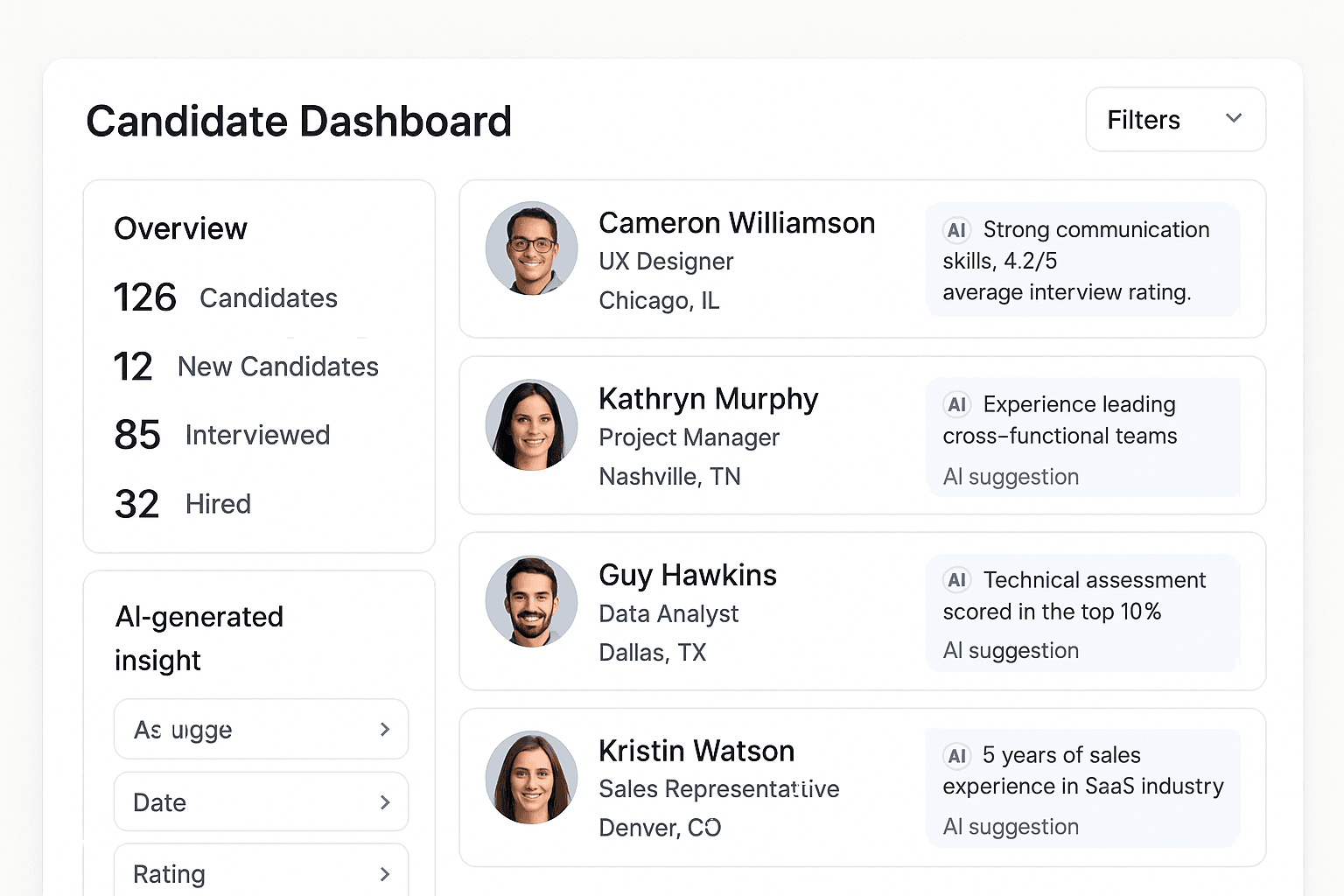 Candidate Dashboard